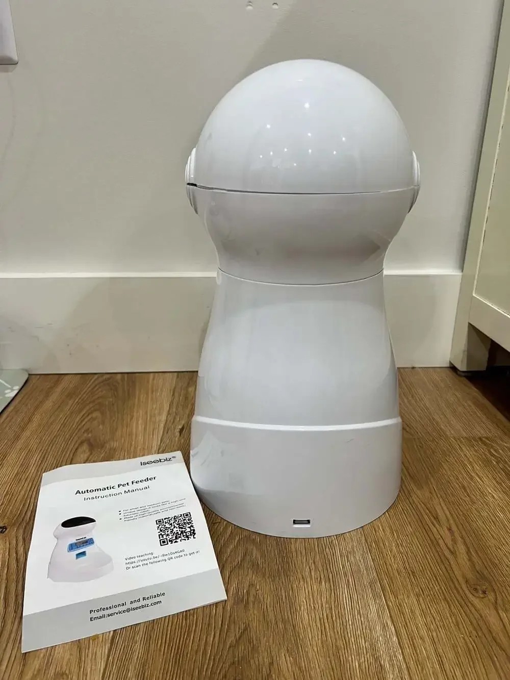 Iseebiz 3L Automatic Pet Feeder with Voice Recorder and Programmable Timer